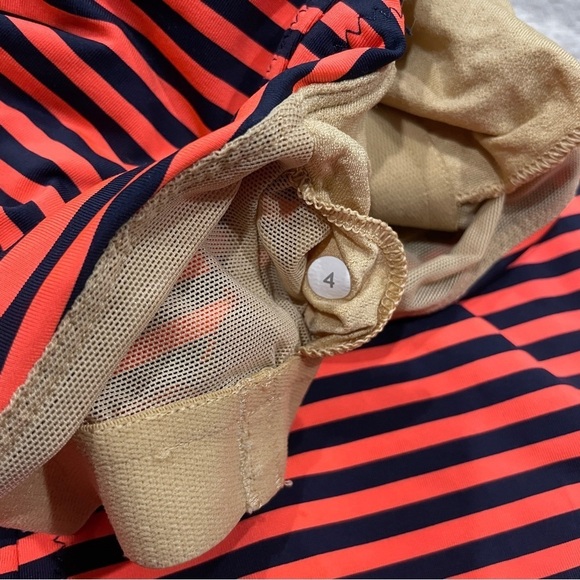 Lululemon Orange and Navy Striped Free To Be Strappy Tank Top - Picture 5 of 7